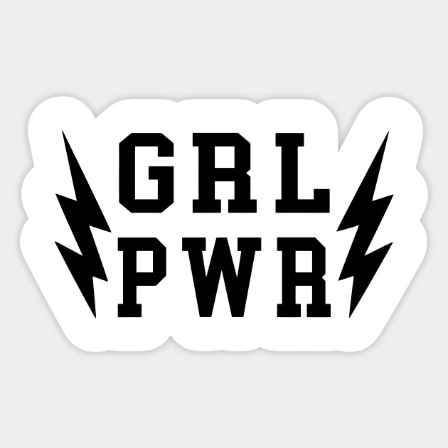 GIRL POWER Girl Sticker TeePublic